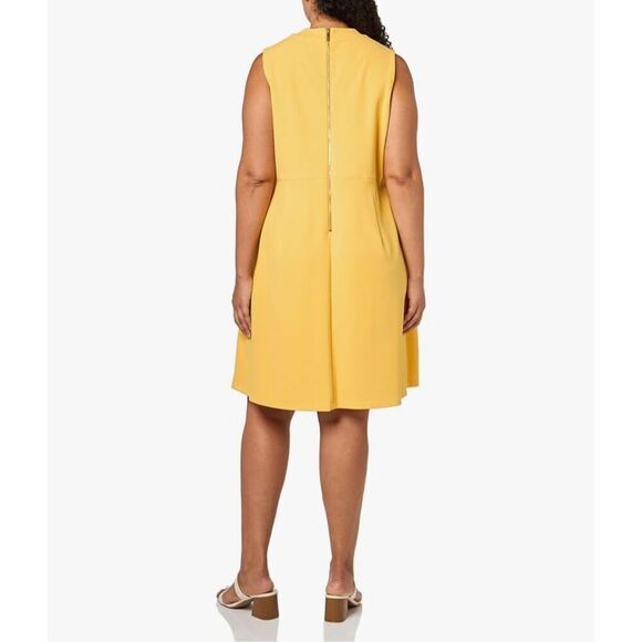 Tommy Hilfiger Women's Plus Size Mock Collar Sleeveless Dress NWT - Picture 2 of 13